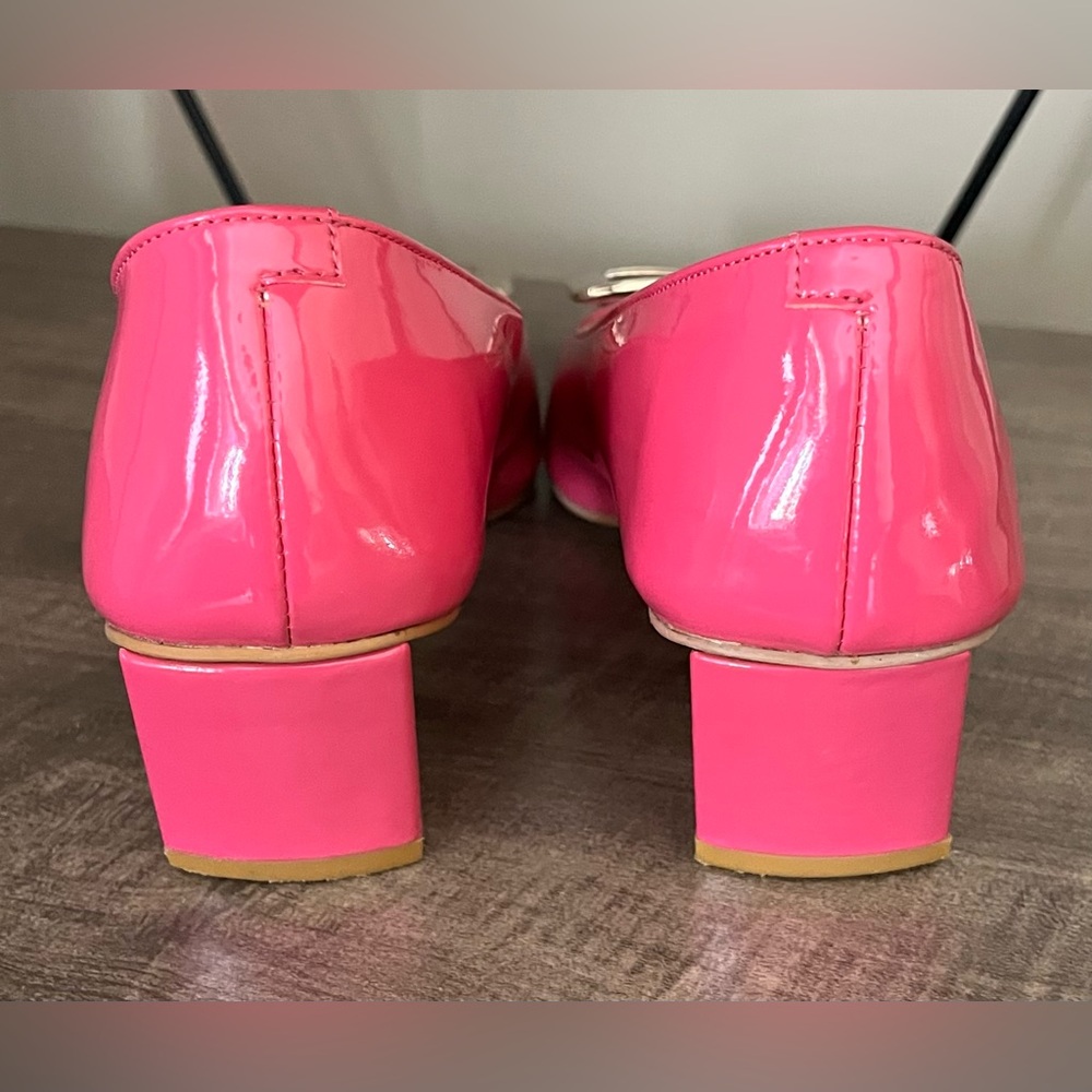 Roger Vivier Pink Patent Buckle Leather Shoes Size 38 / US 7.5 - Picture 7 of 13